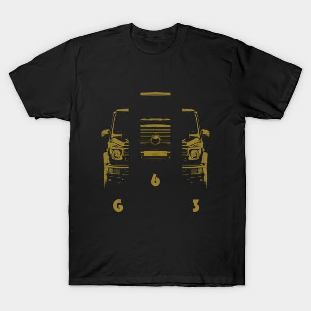 G63 g class simple gold sketch T-Shirt by WOS